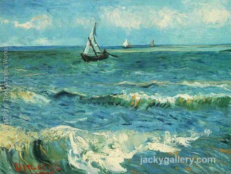 Seascape At Saintes Maries II, Van Gogh painting